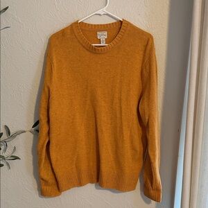 J. Crew Men's Mustard Crewneck Sweater